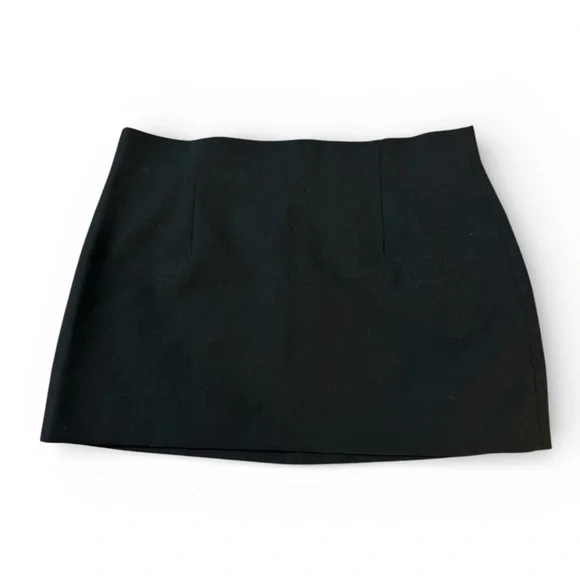 Zara Woman’s Black Twill Mini skirt size XXL - Picture 2 of 8